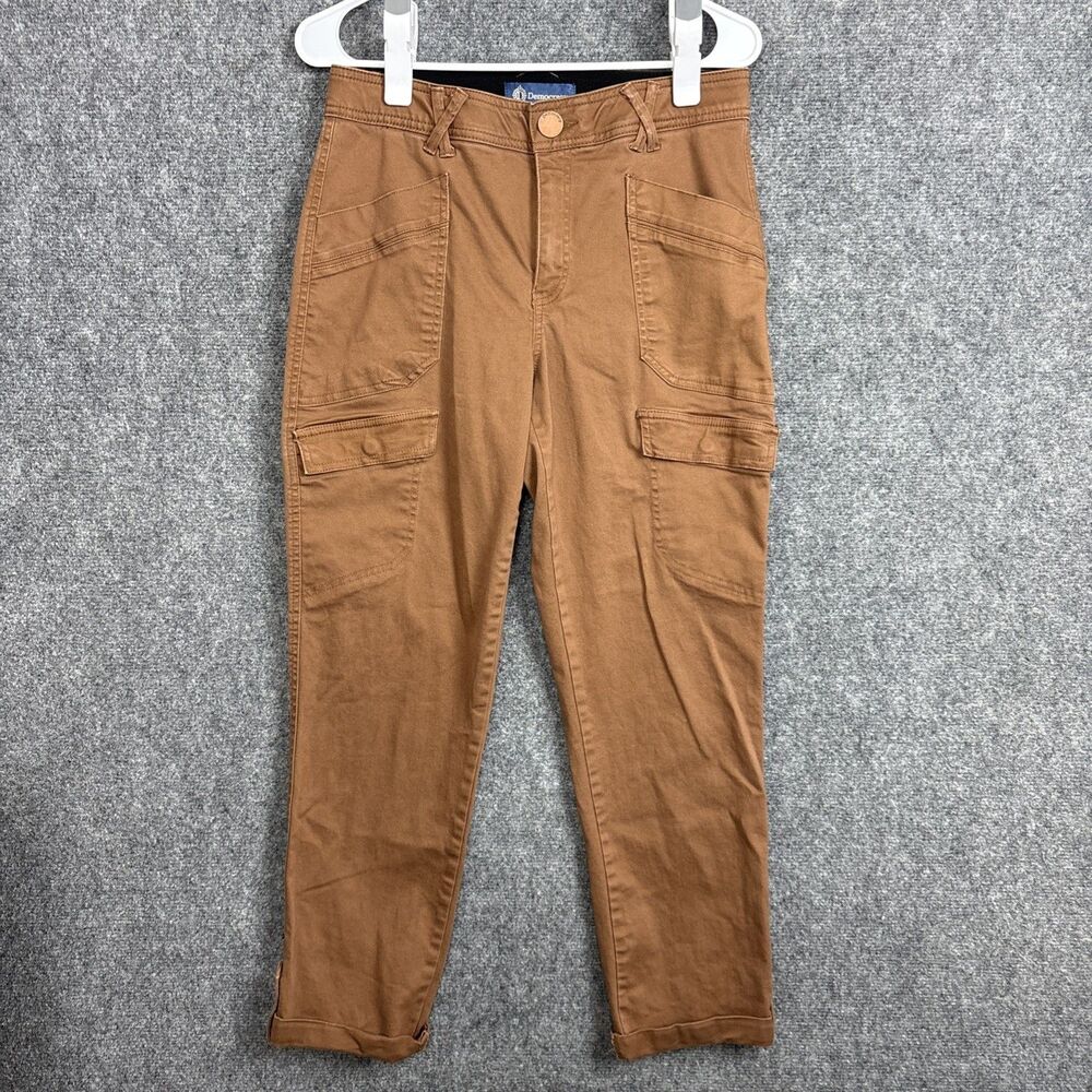 Democracy Ab Solution Jeans Womens Size 8 Brown Crop Skinny Stretch Millennial